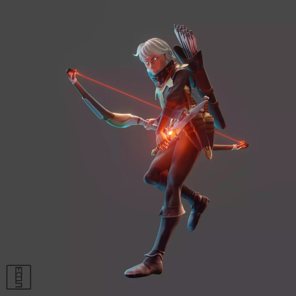 3D Archer Character Model