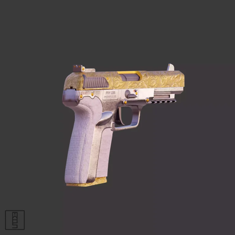 Five-Seven Gun Skin Model 3/4 View