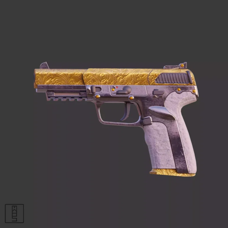 Five-Seven Gun Skin Model Side View