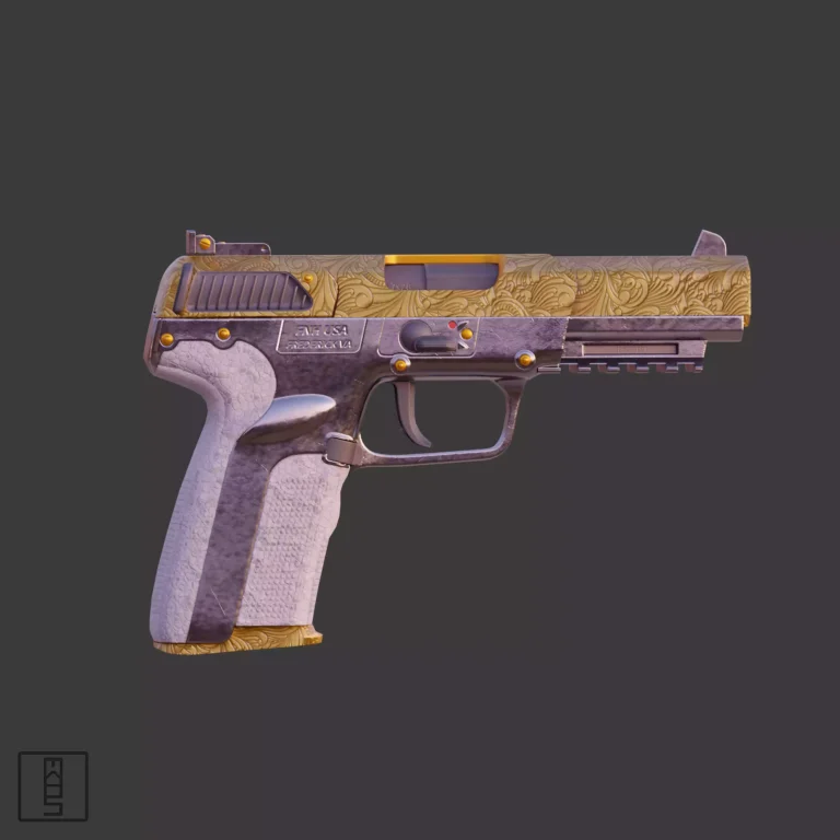 Five-Seven Gun Skin Model Side View