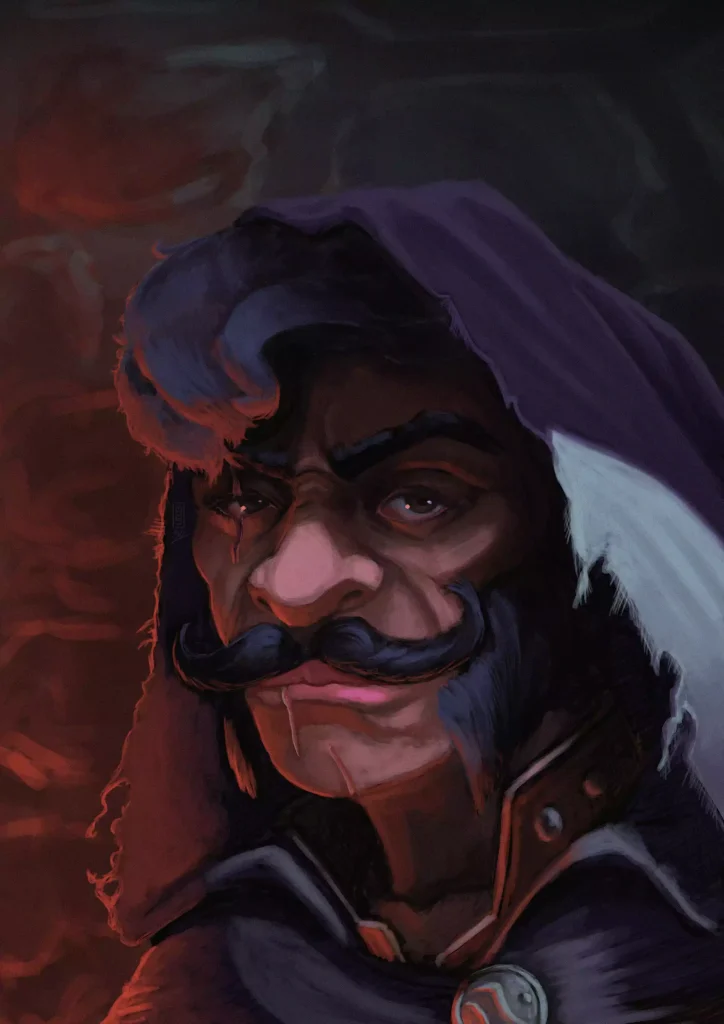 The portrait of a Gnome Thief.