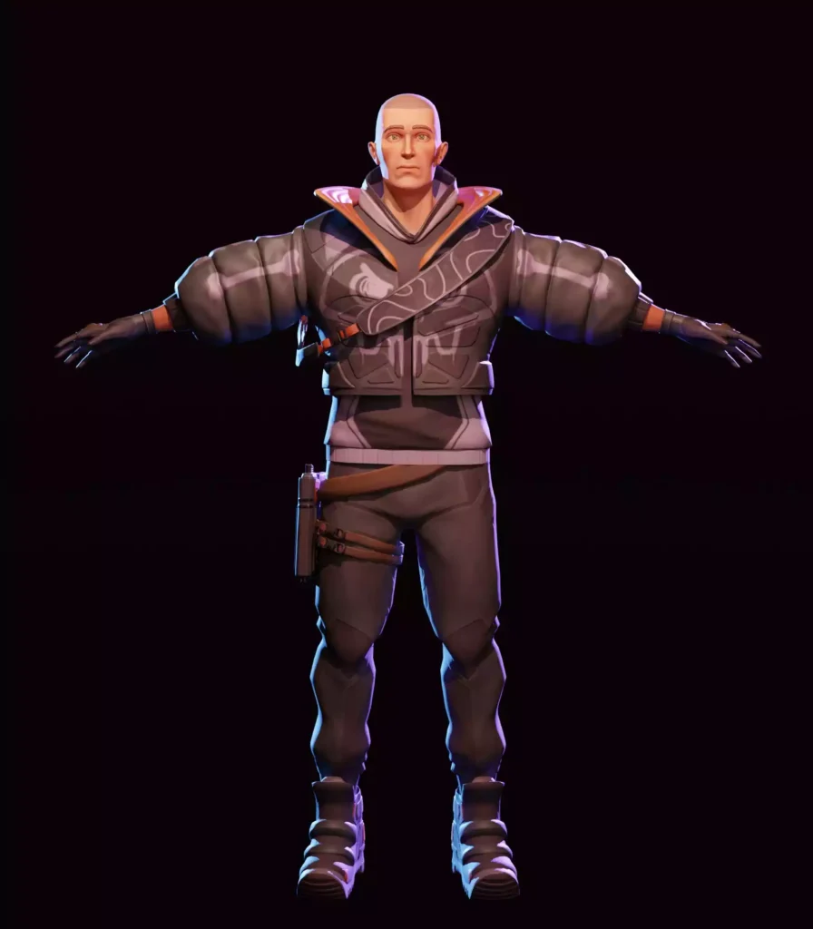 Package Runner Character's Front View